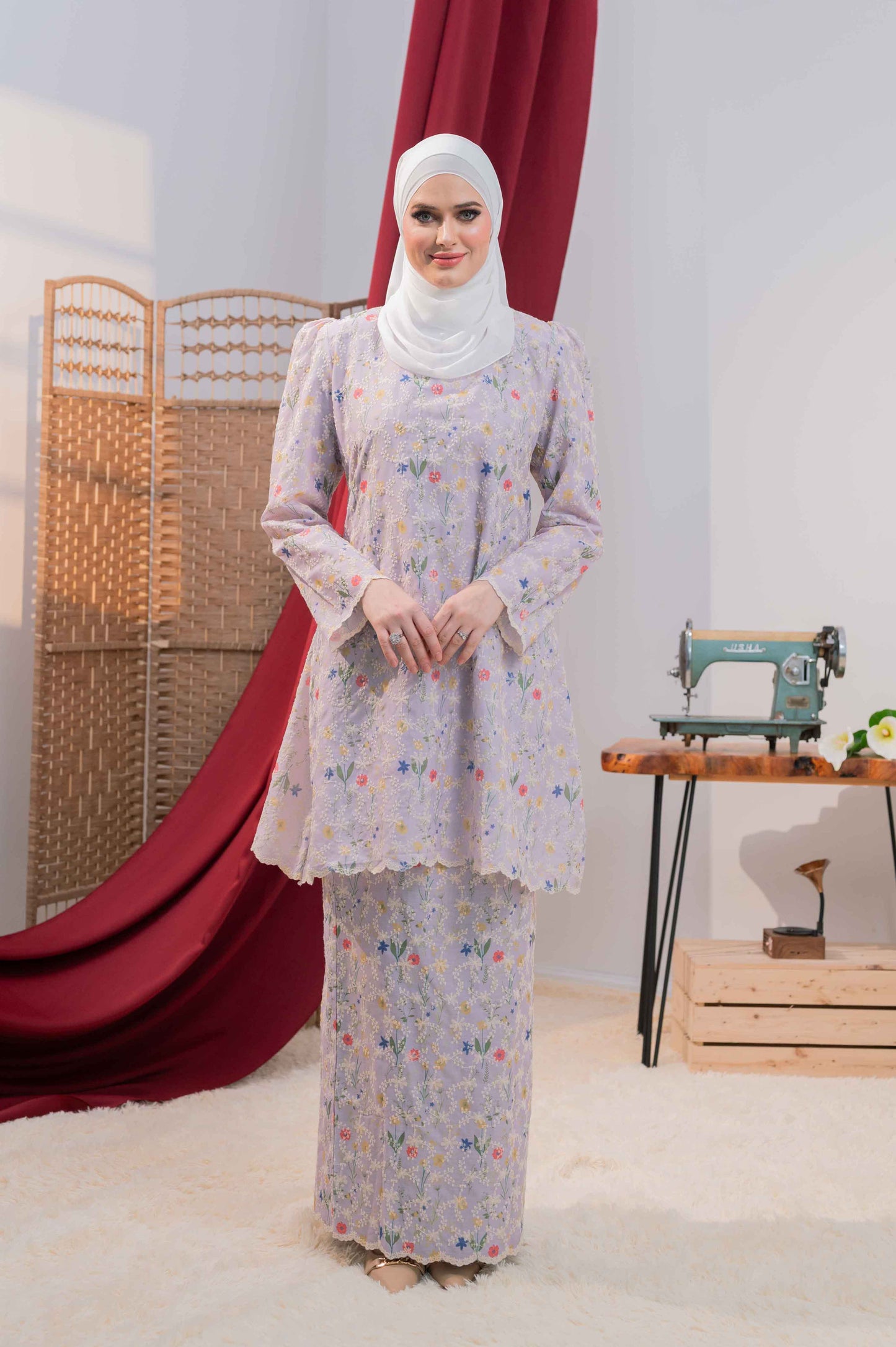 KURUNG KASEH MELATI LAVENDER FOG