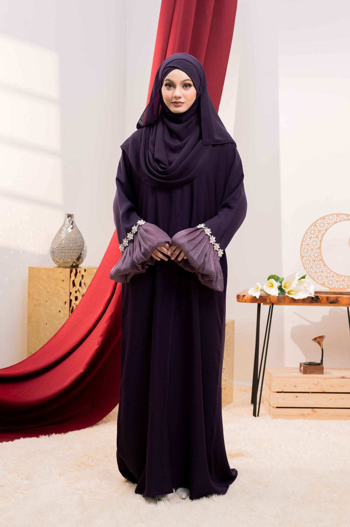 MIFTAH ABAYA EGGPLANT