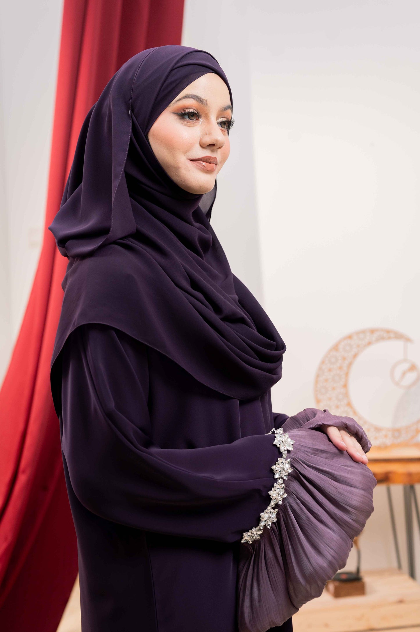 MIFTAH ABAYA EGGPLANT