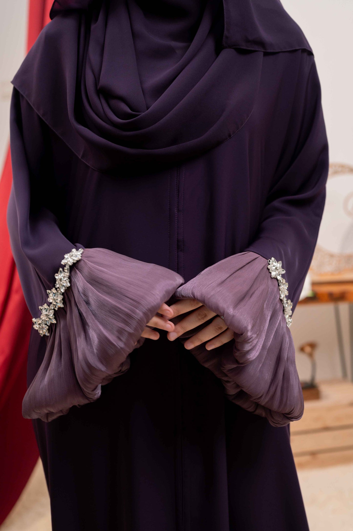 MIFTAH ABAYA EGGPLANT
