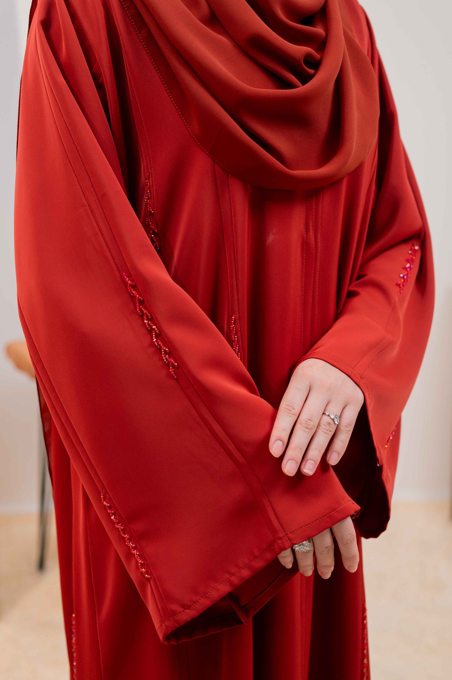 HAMRA ABAYA BURNT BRICK