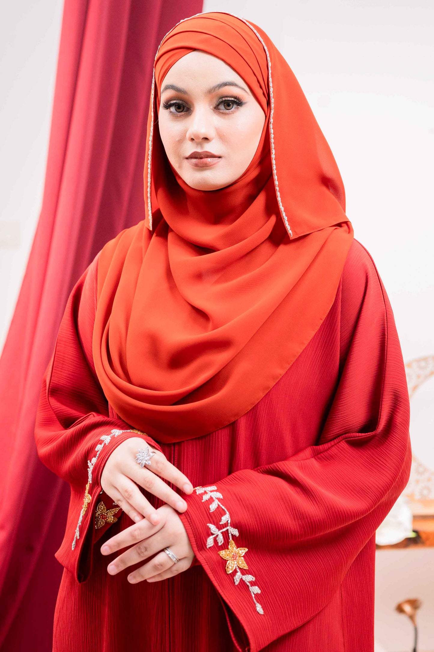 CAMILA ABAYA BURNT ORANGE