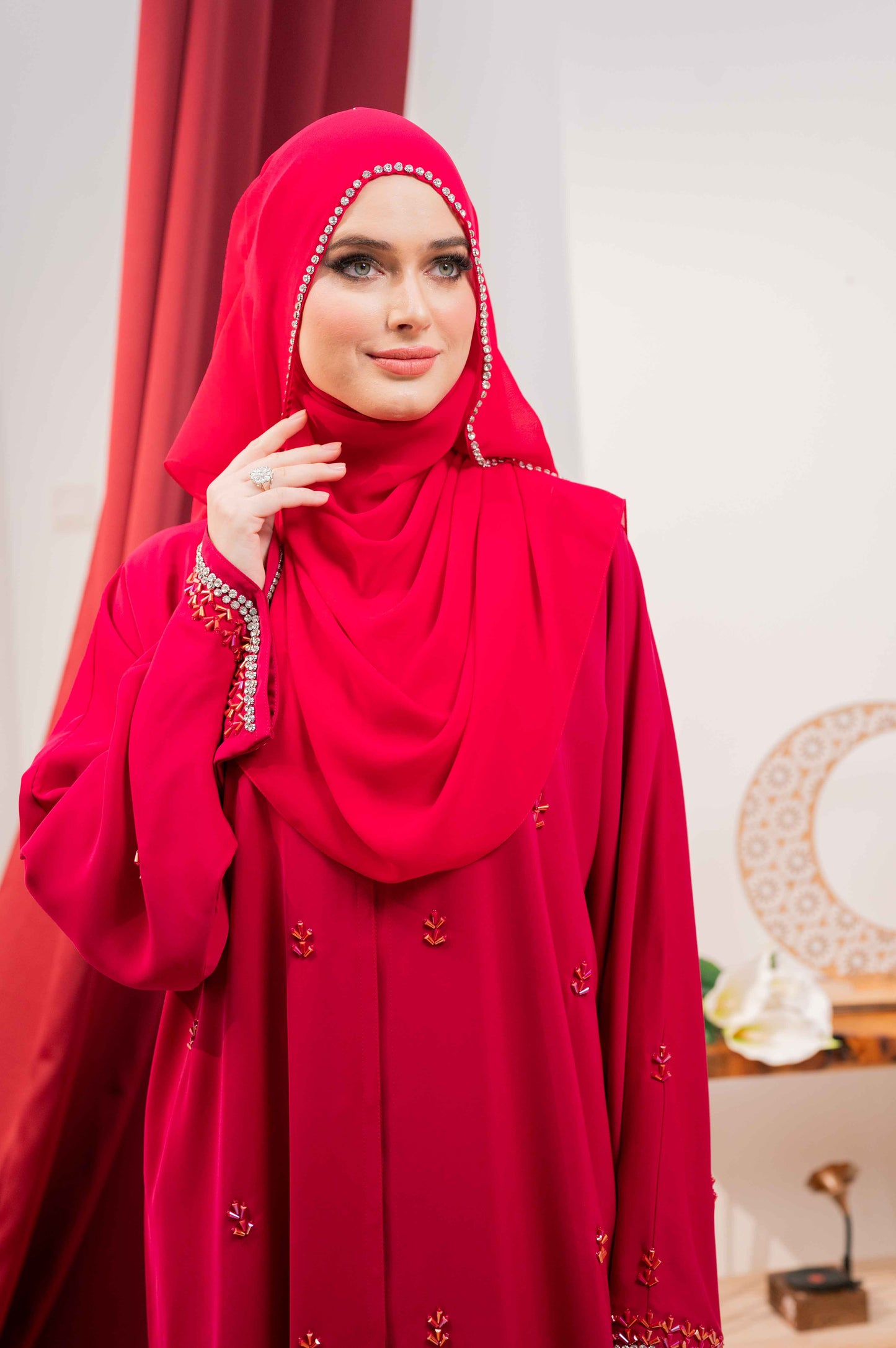NASHIM ABAYA FUCHSIA PINK