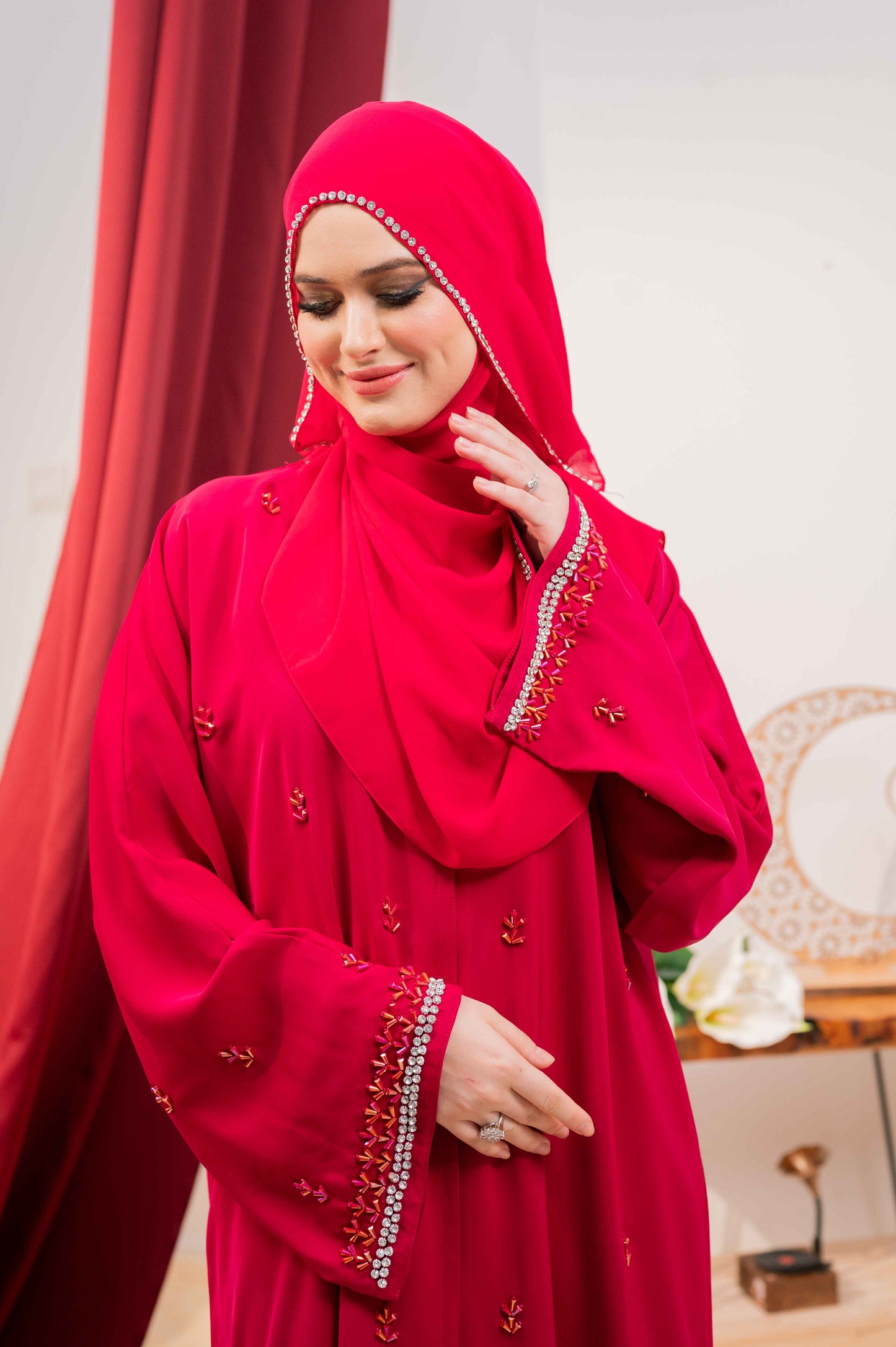 NASHIM ABAYA FUCHSIA PINK