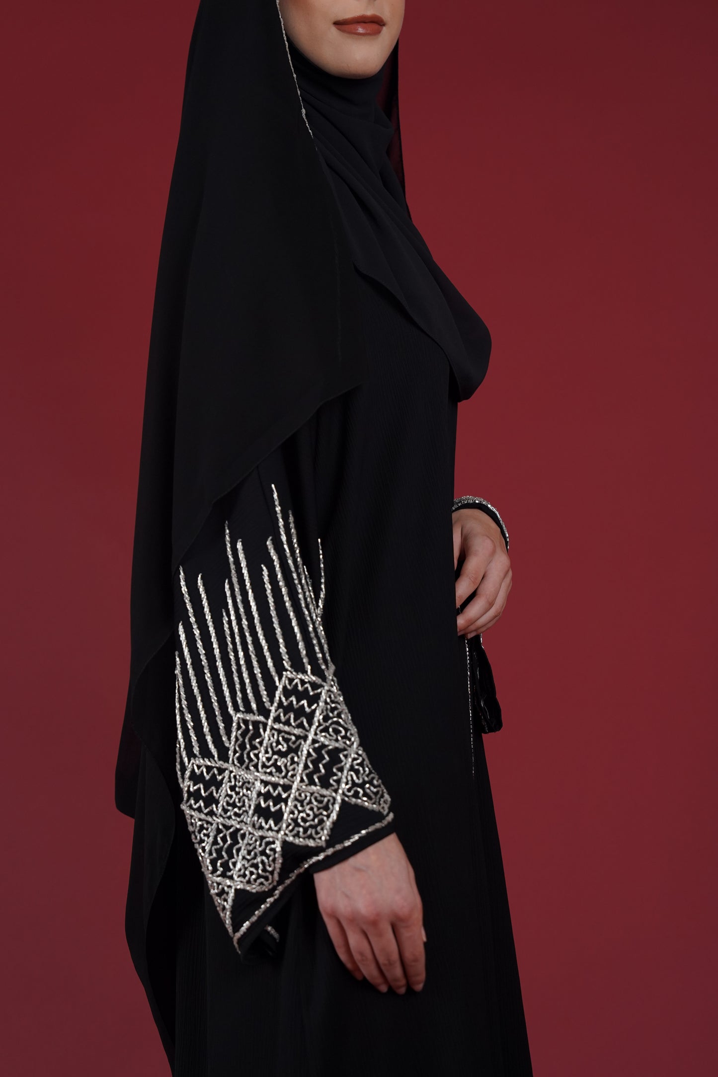 NAWAL ABAYA BLACK