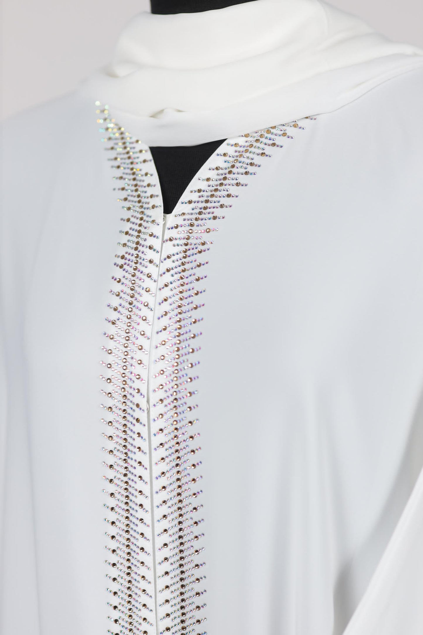 BARSHA ABAYA WHITE