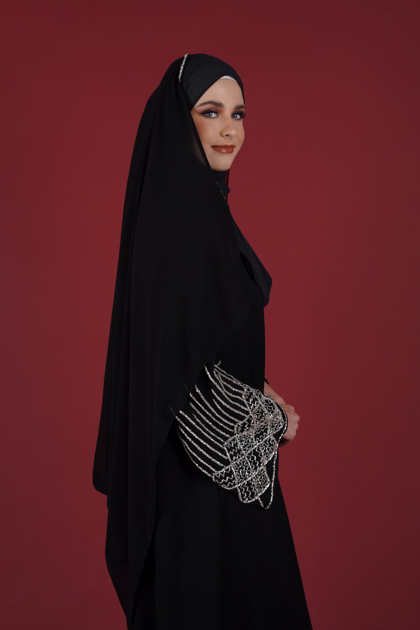 NAWAL ABAYA BLACK