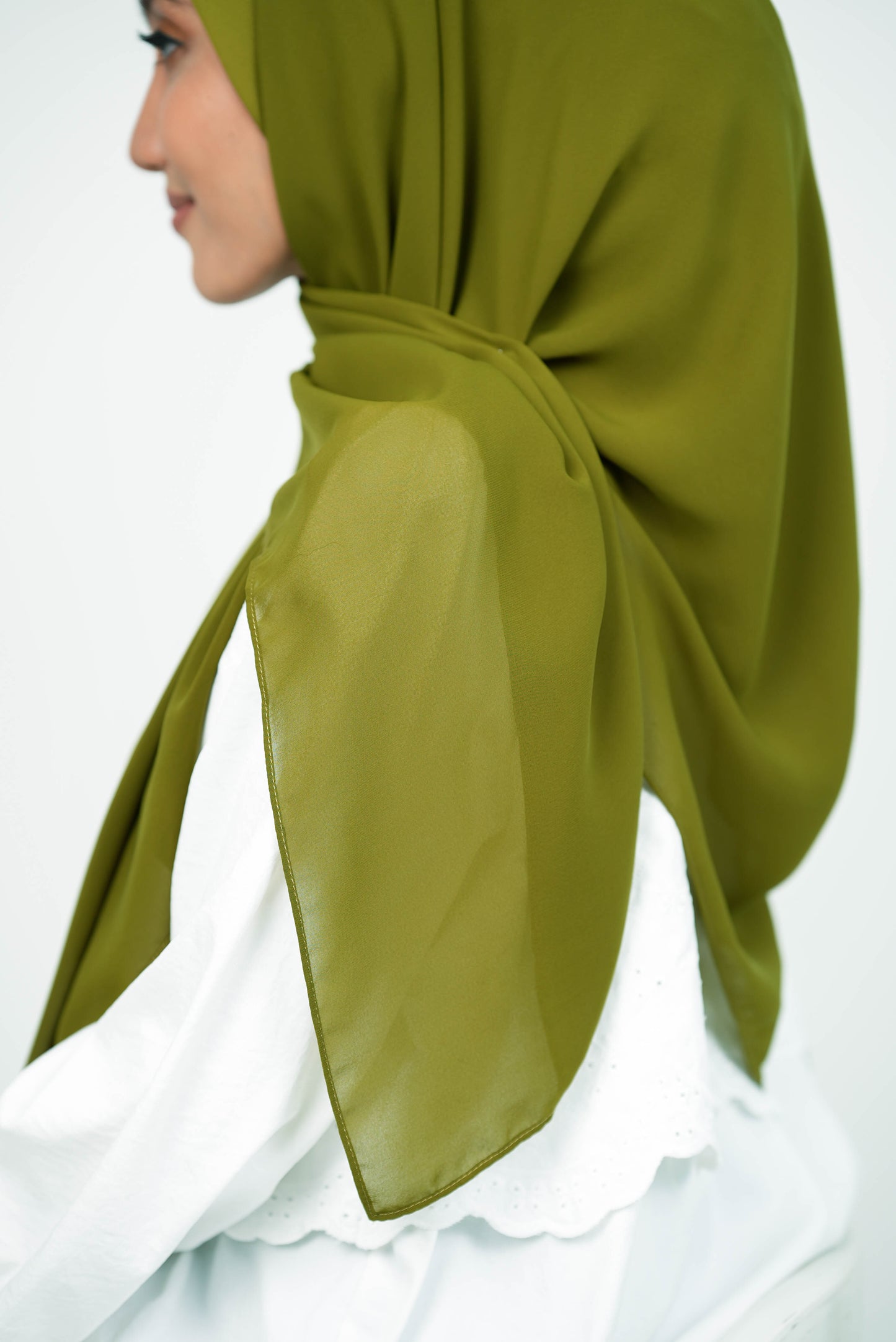 MALEEQA HIJAB GREEN OLIVE