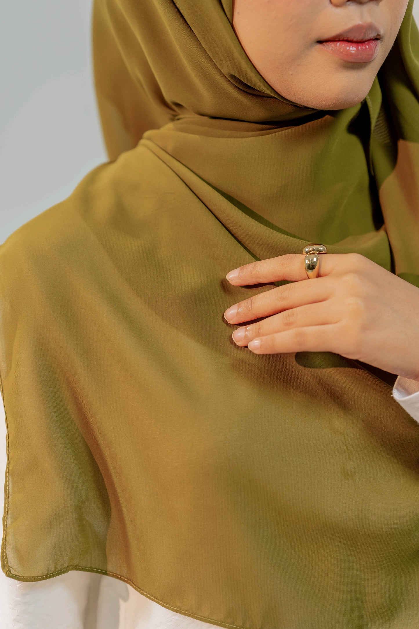 MALEEQA HIJAB GREEN OLIVE