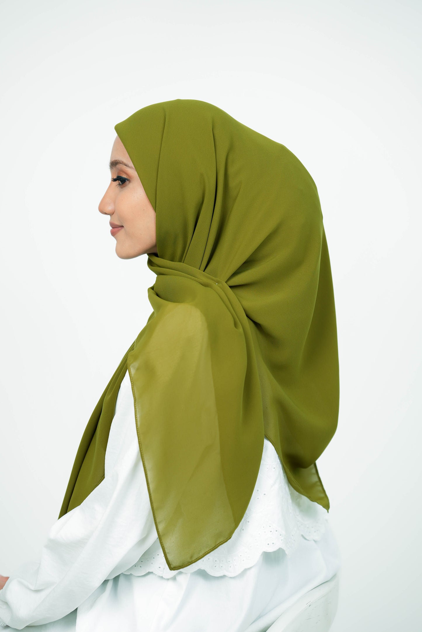 MALEEQA HIJAB GREEN OLIVE