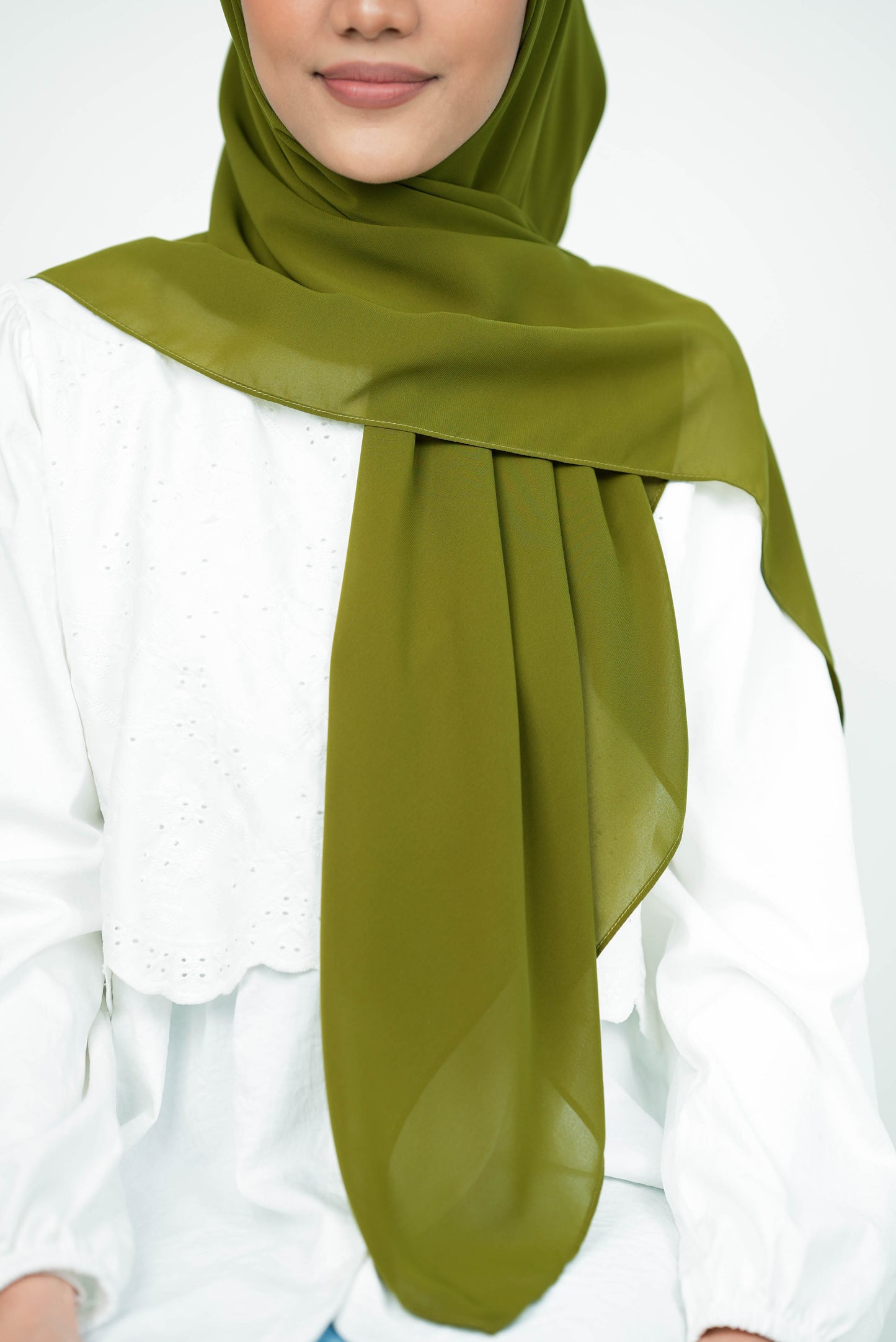 MALEEQA HIJAB GREEN OLIVE
