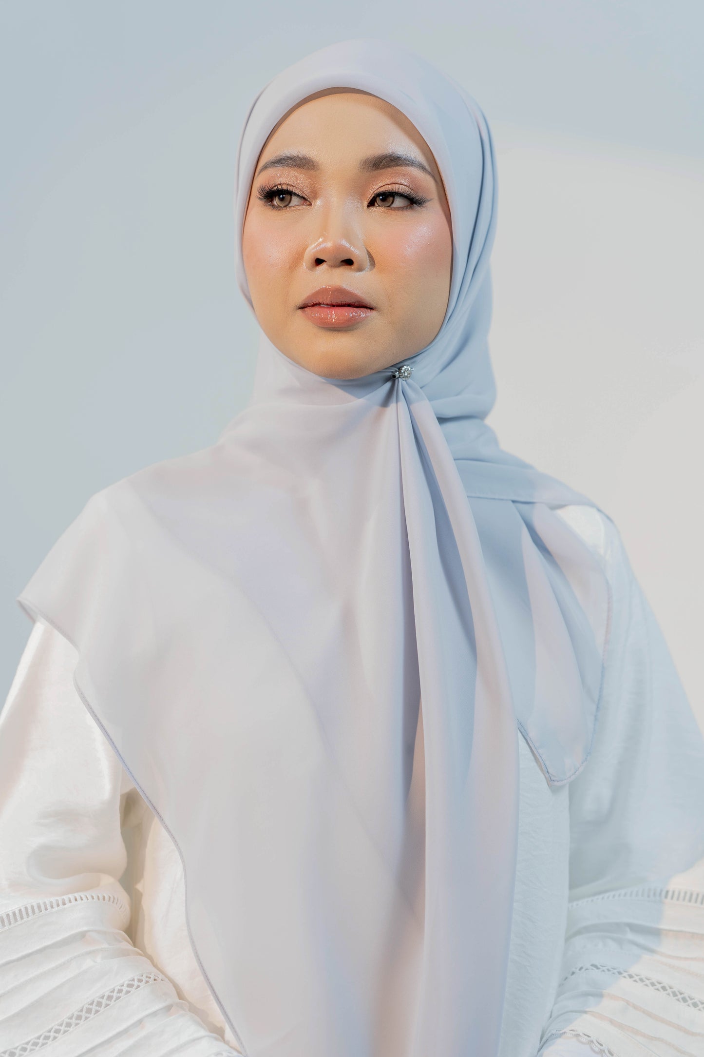 MALEEQA HIJAB GREY