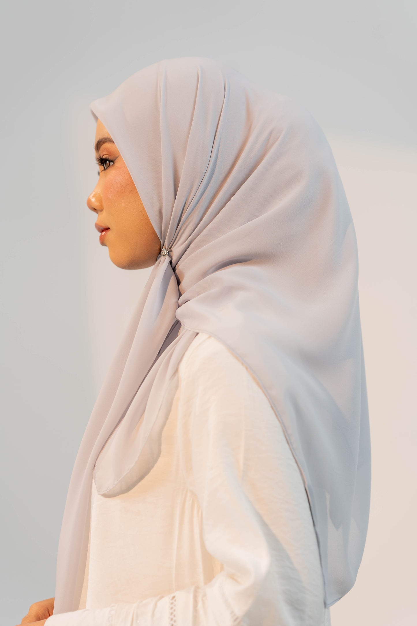 MALEEQA HIJAB GREY
