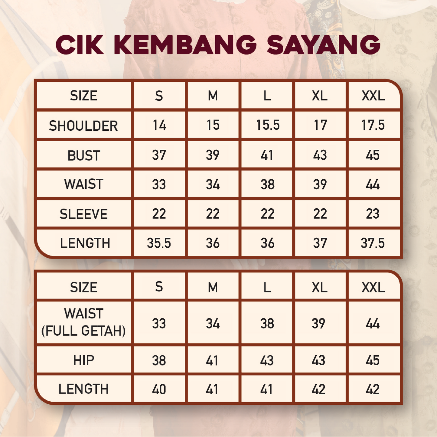 KURUNG CIK KEMBANG SAYANG BLACK