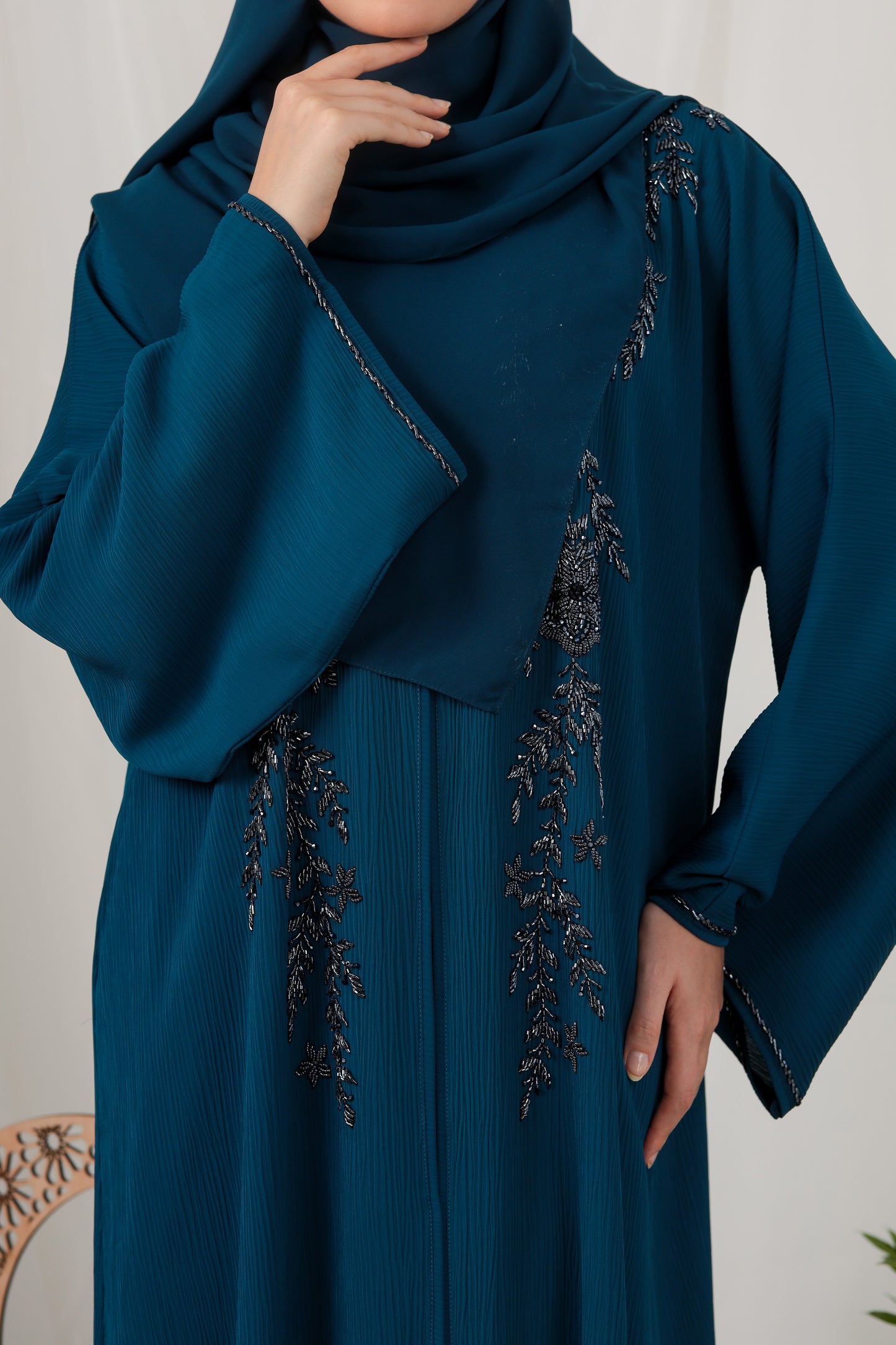 VANIA ABAYA TEAL BLUE