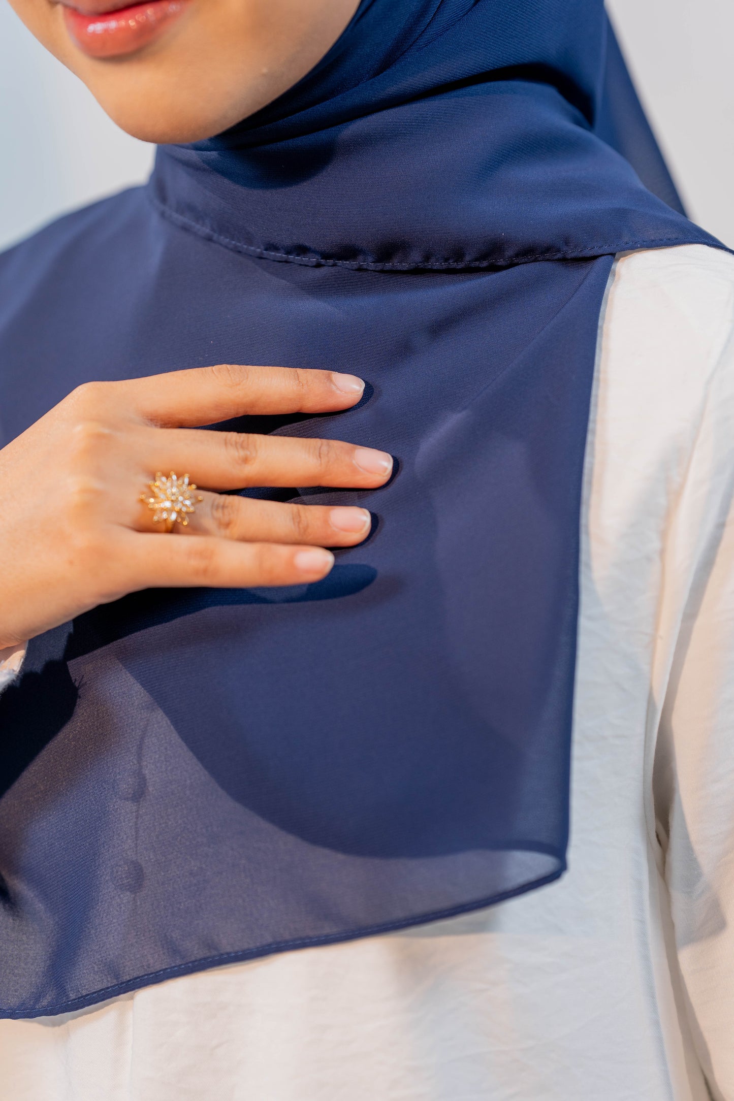 MALEEQA HIJAB NAVY BLUE
