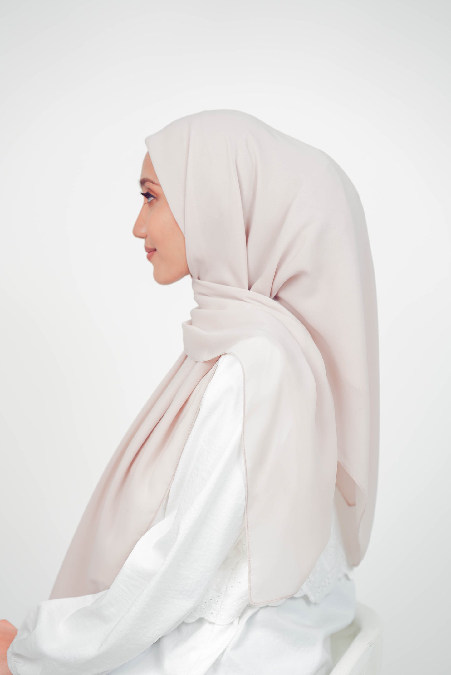 MALEEQA HIJAB PALE PINK