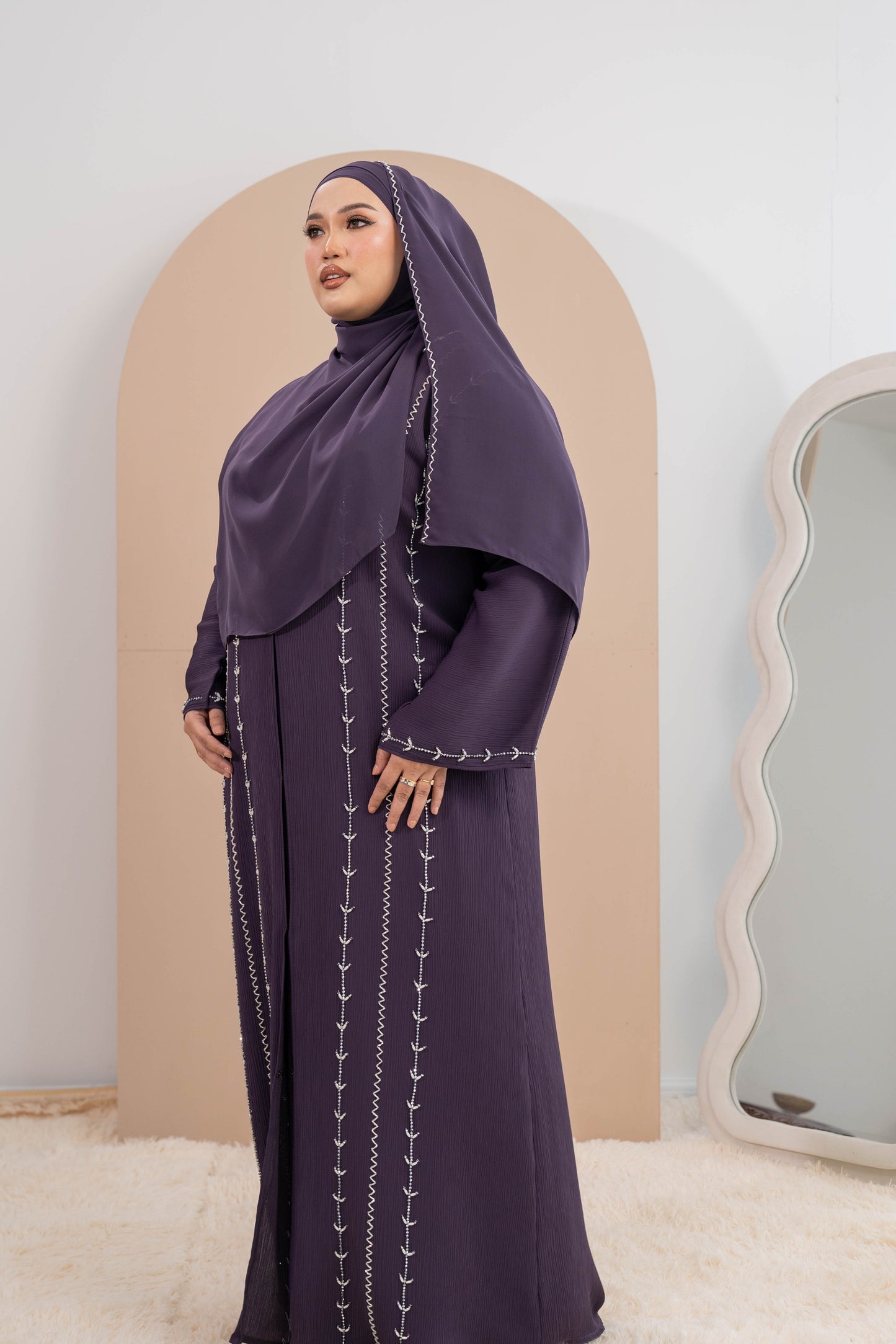 SAMRA ABAYA PURPLE