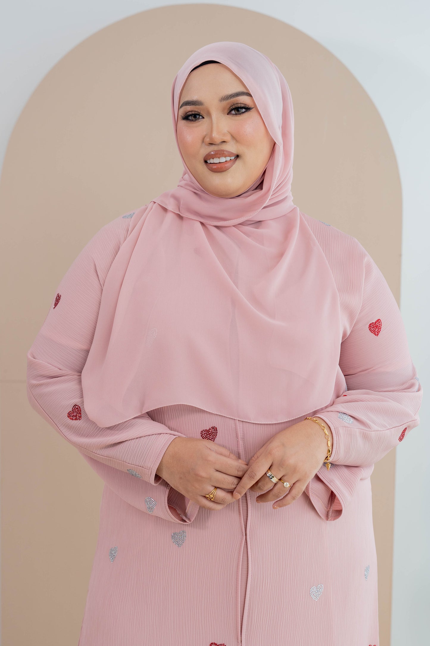 QALBI ABAYA SOFT PINK