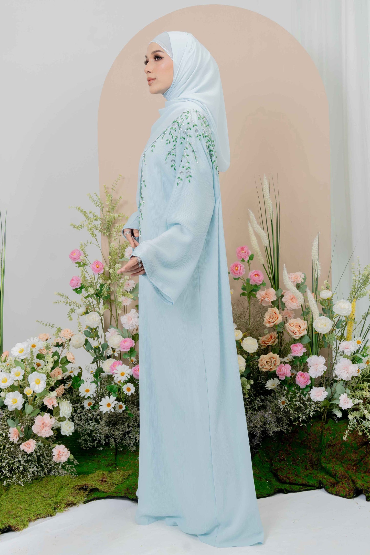 SIDRA ABAYA BABY BLUE
