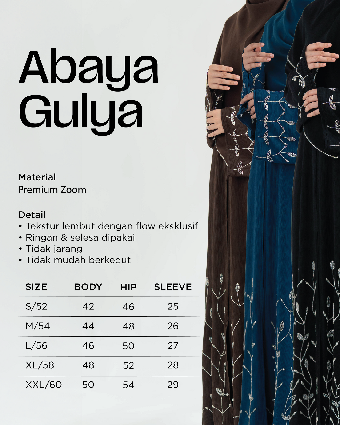 GULYA ABAYA TEAL BLUE