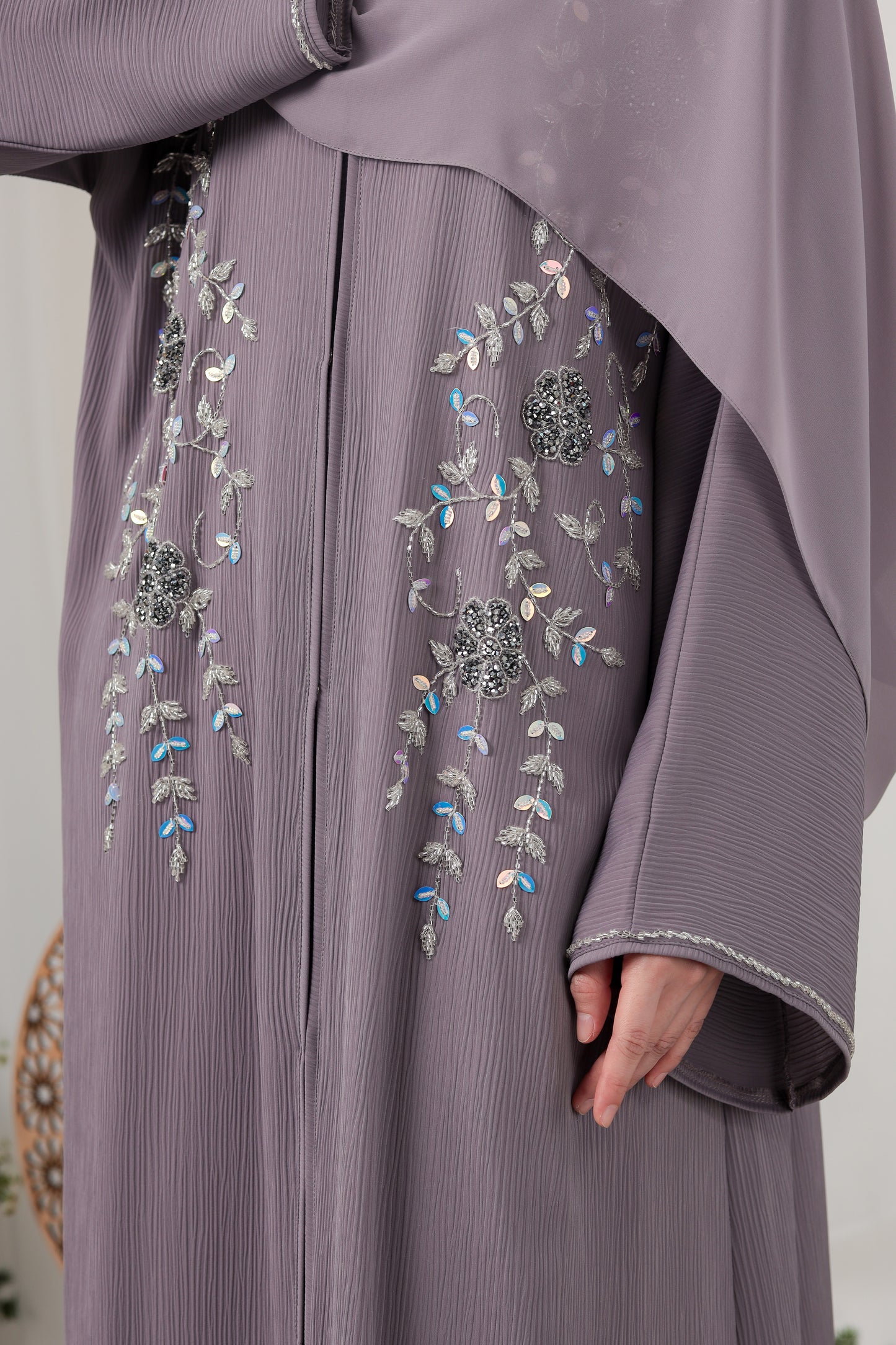 MAYRA ABAYA DUSTY PURPLE