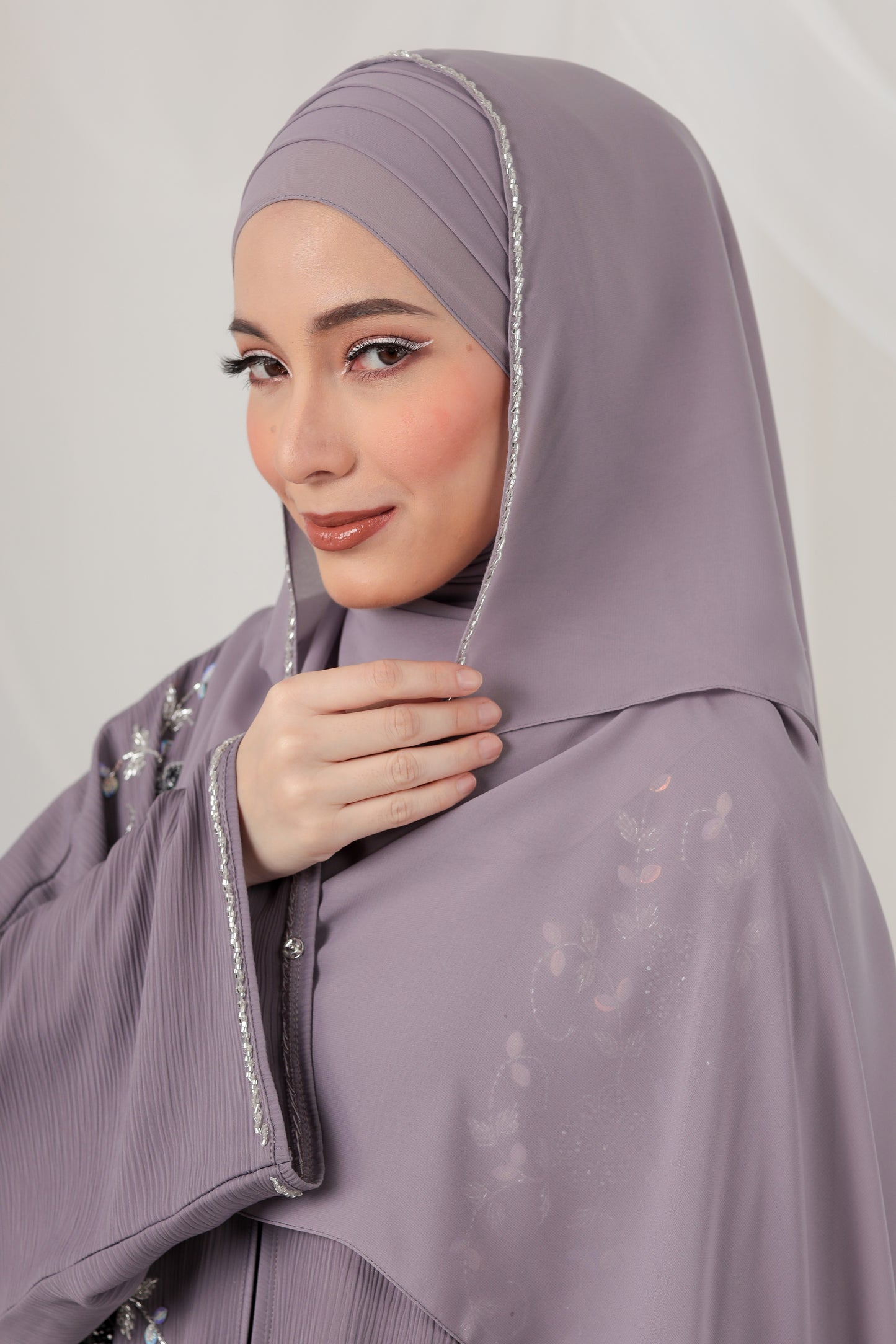 MAYRA ABAYA DUSTY PURPLE