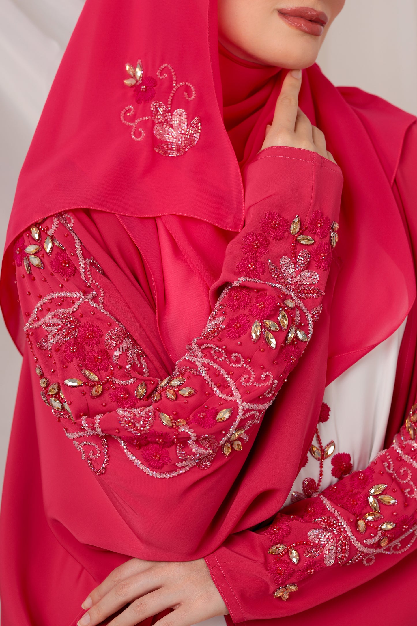 RUH ABAYA FUCHSIA PINK