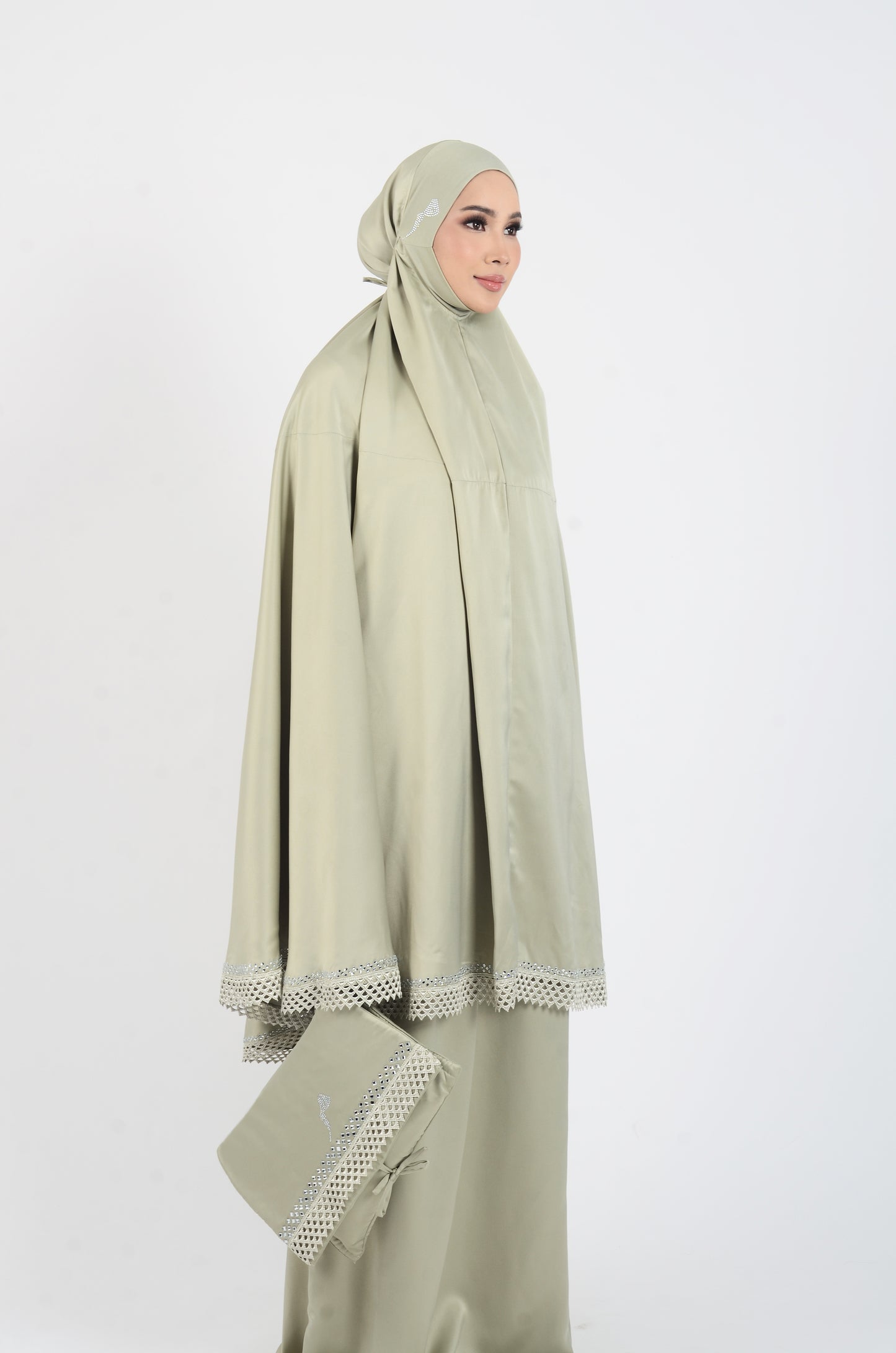 TELEKUNG AAISYAH - OLIVE GREEN
