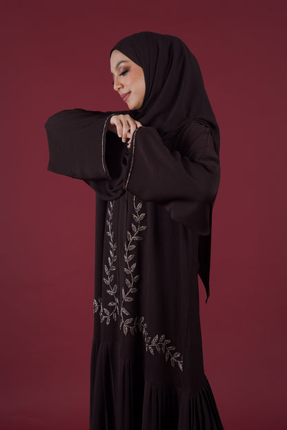 REYZAN ABAYA BROWN FUDGE