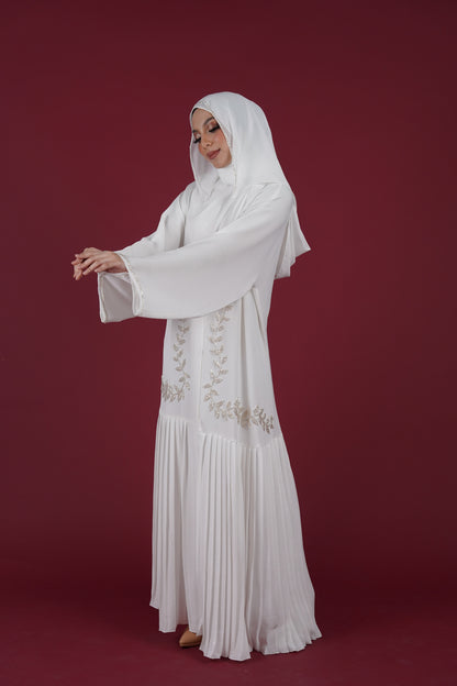 REYZAN ABAYA OFF WHITE