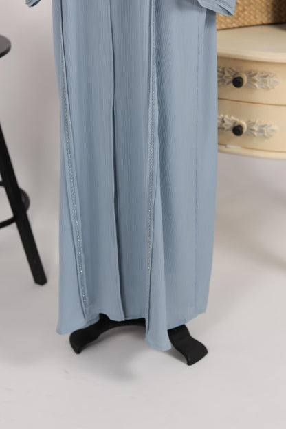 UZMA ABAYA DUSTY BLUE