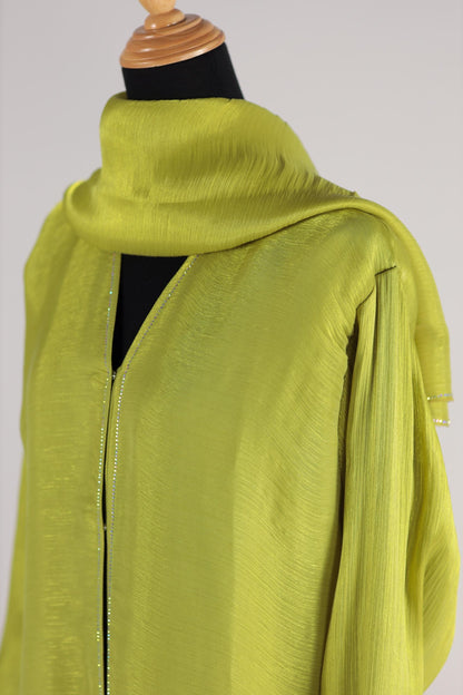 LAMEES ABAYA LIME GREEN