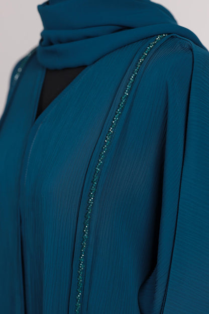 UZMA ABAYA TEAL BLUE