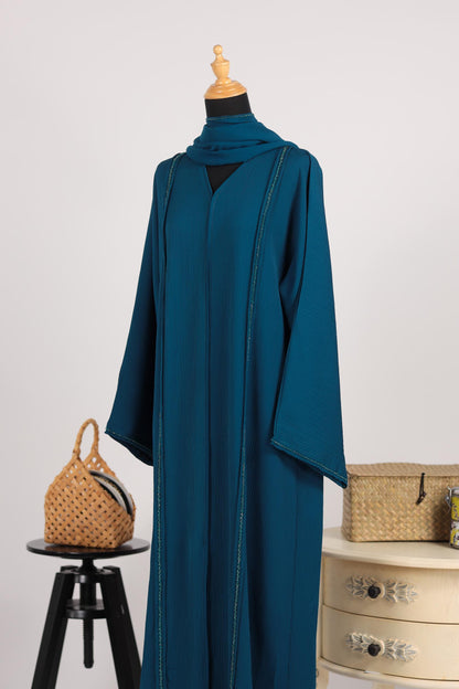 UZMA ABAYA TEAL BLUE