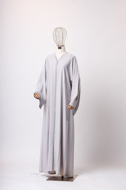 RAISHA ABAYA LIGHT GREY