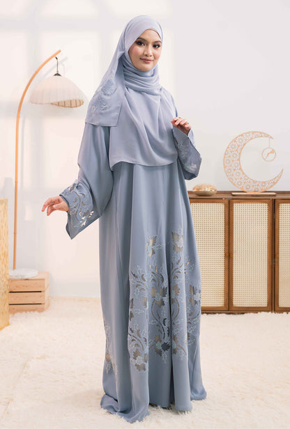 BELVA ABAYA DUSTY BLUE