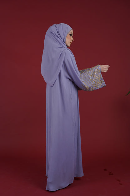 NAWAL ABAYA HEIRLOOM LILAC
