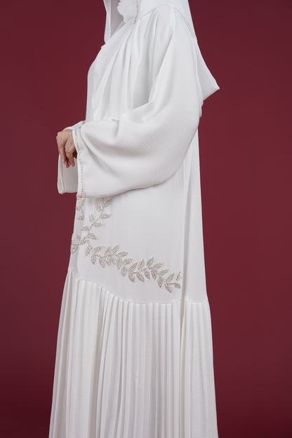 REYZAN ABAYA OFF WHITE