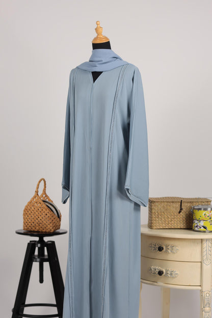 UZMA ABAYA DUSTY BLUE