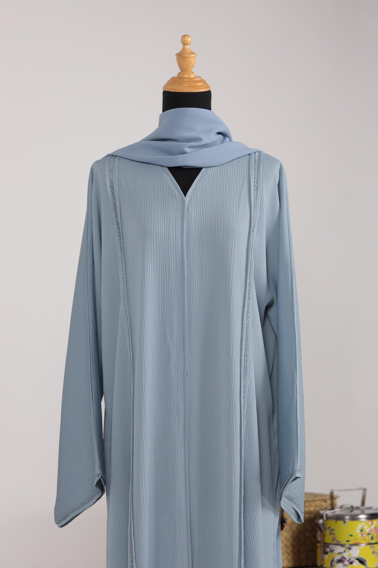 UZMA ABAYA DUSTY BLUE