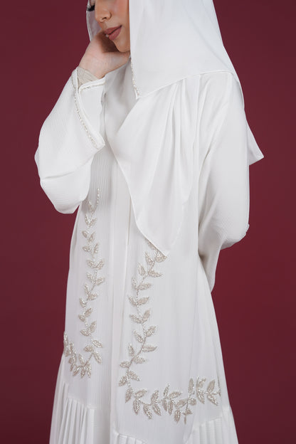 REYZAN ABAYA OFF WHITE