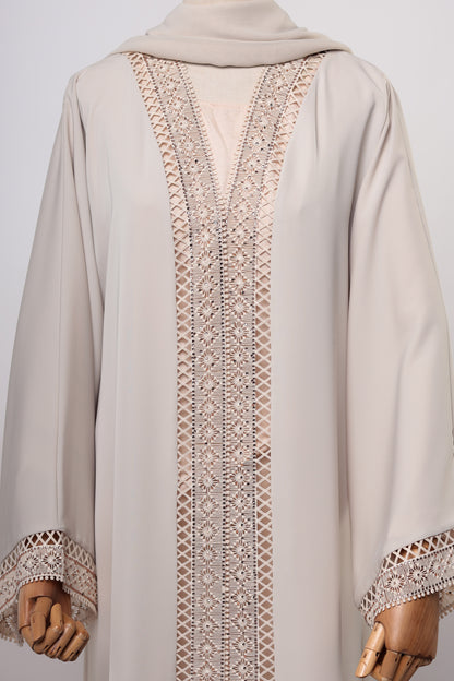 RENDA ABAYA BEIGE