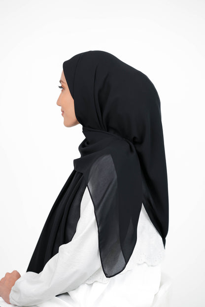 MALEEQA HIJAB BLACK