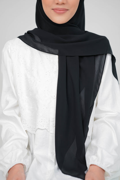 MALEEQA HIJAB BLACK