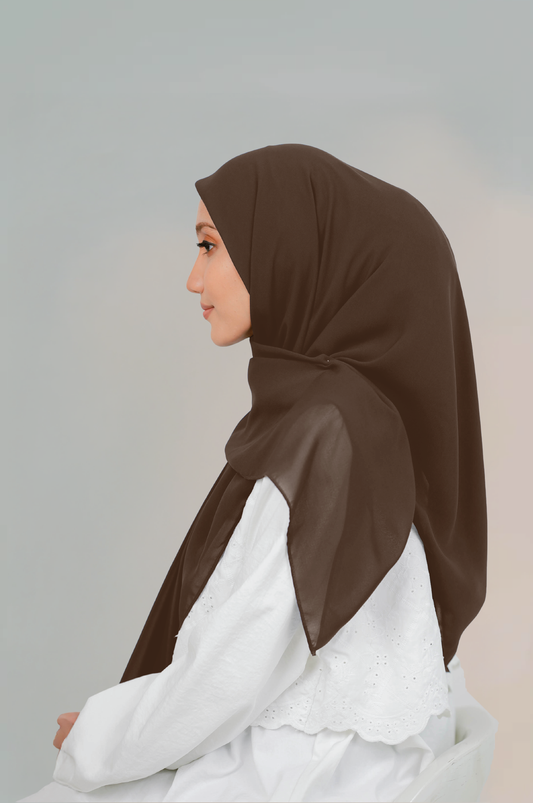 MALEEQA HIJAB BROWN