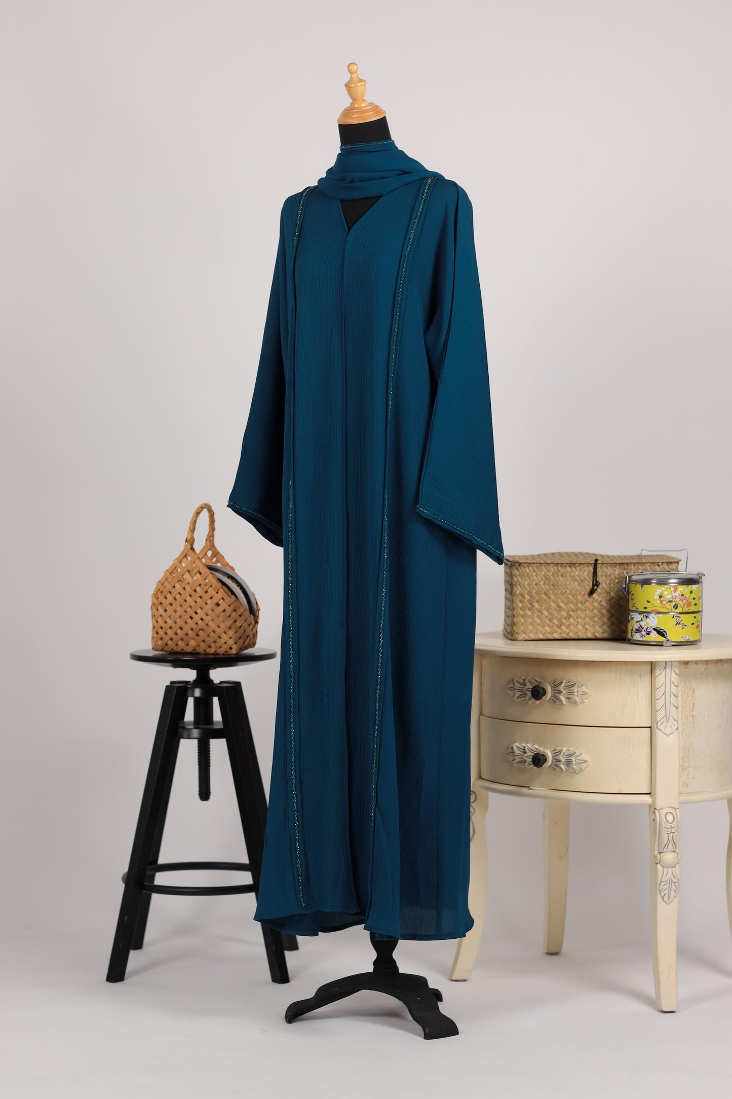 UZMA ABAYA TEAL BLUE