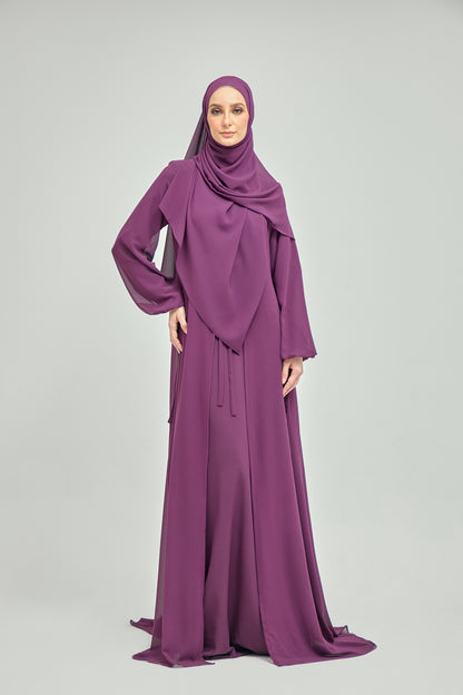 Jubah Maisara Plum