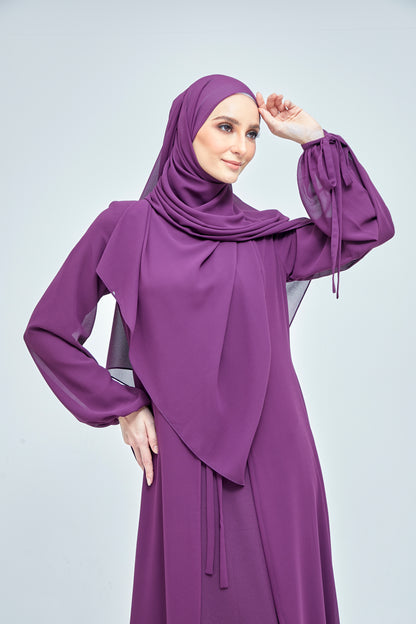 Jubah Maisara Plum