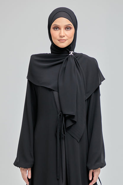 Jubah Maisara Black